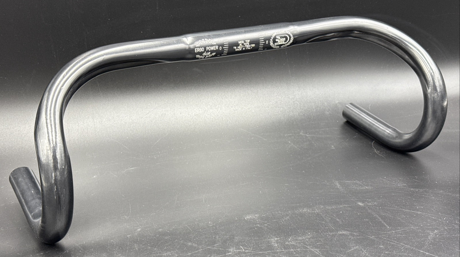 NOS 3T Ergo Power Due Tour de France CENTURY GRAY 43cm Alloy Drop Handlebar 26mm
