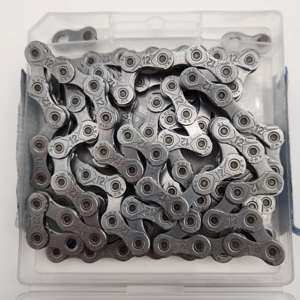 KMC X12 EPT Eco ProTeq 12-Speed Anti-Rust Silver 126-Links Bicycle Chain OPEN