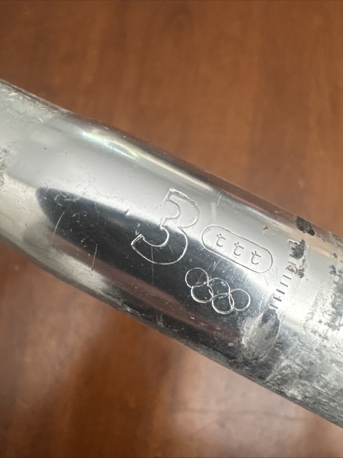 Vintage 3ttt Road Bicycle Handlebar 26.0 / 39cm Silver Olympic