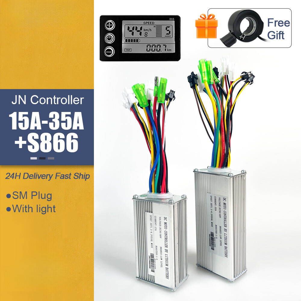 E-bike Sine Wave 15-35A Controller with LCD DIsplay For Hub Motor 250W-1500W