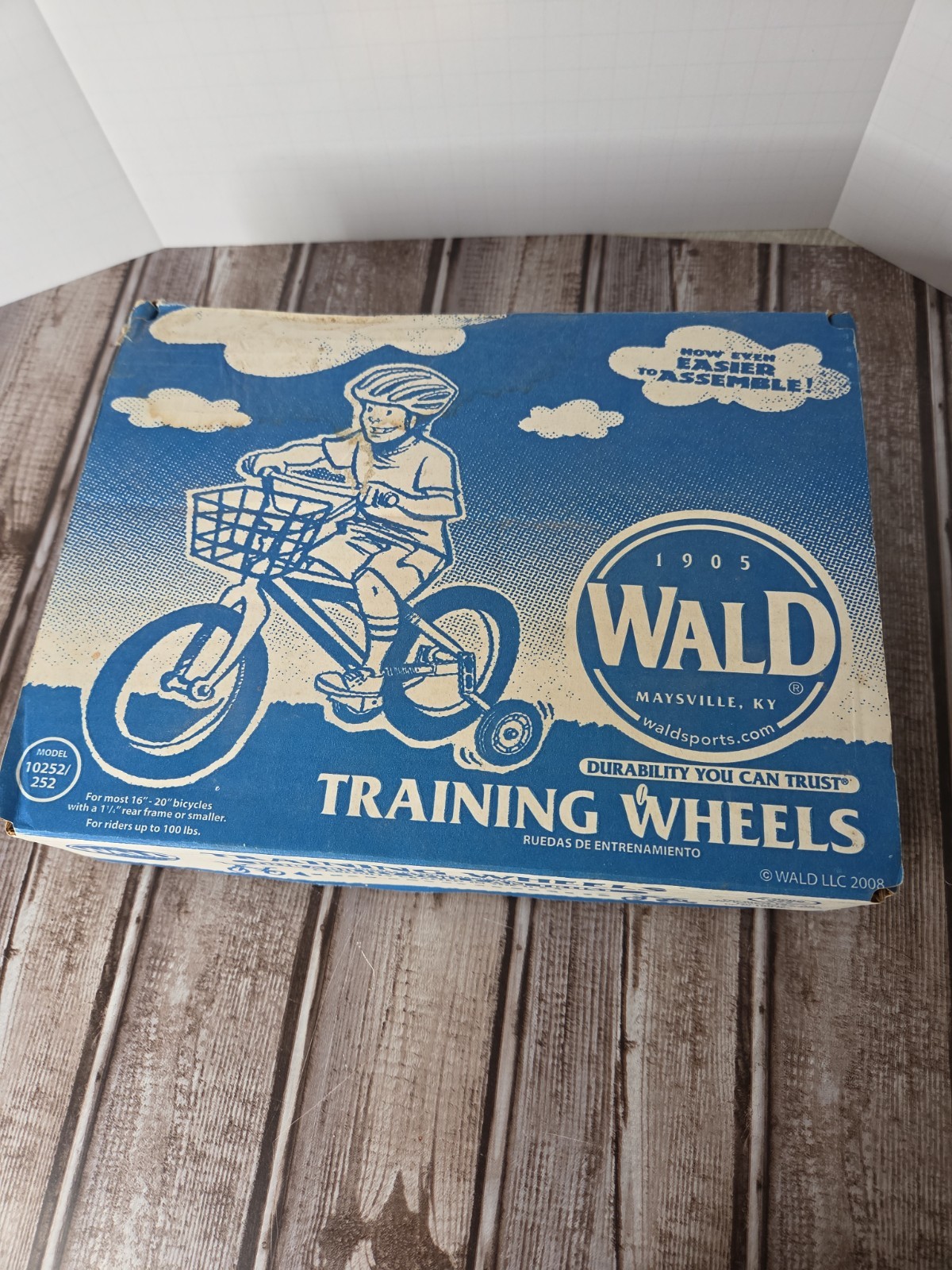 Wald Training Wheels 16 to 20 inch Bicycle Heavy Duty Steel New Open Box