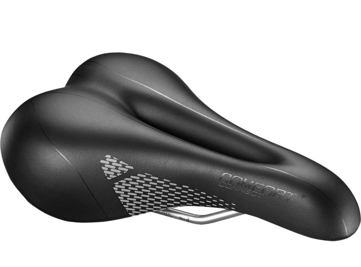 Giant Connect Comfort+ Bike Seat Unisex Saddle 10.6” x 6.7” Bicycle Black New