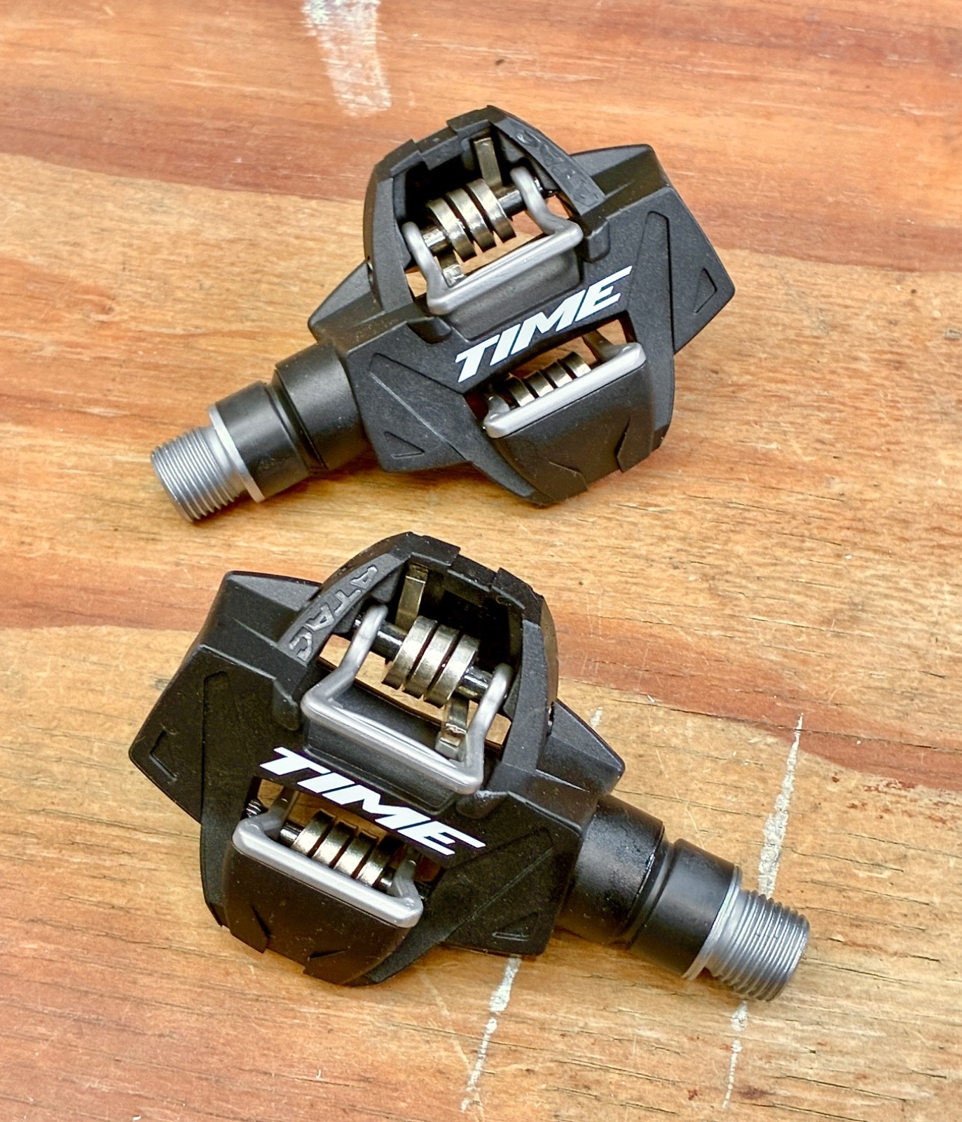 NIB Time ATAC XC 4 Black MTB Gravel Clipless Pedals New with Cleats Fixed France