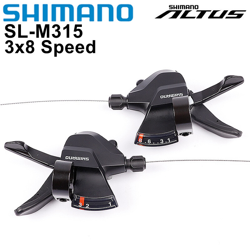 New Shimano Altus SL-M315 Rapidfire+ 3×7 / 3×8 Speed Trigger Shifter Set
