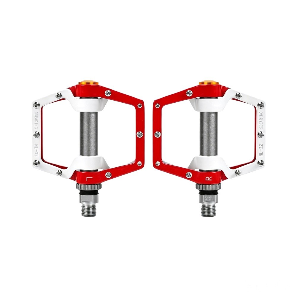 CNC Aluminum Bicycle Pedals 460g Pair with 20 Removable Pins and Dust Cover