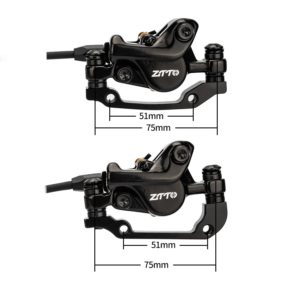 ZTTO G55 MTB Hydraulic Disc Brake Set 2 Piston Lightweight XC Trail Calipers