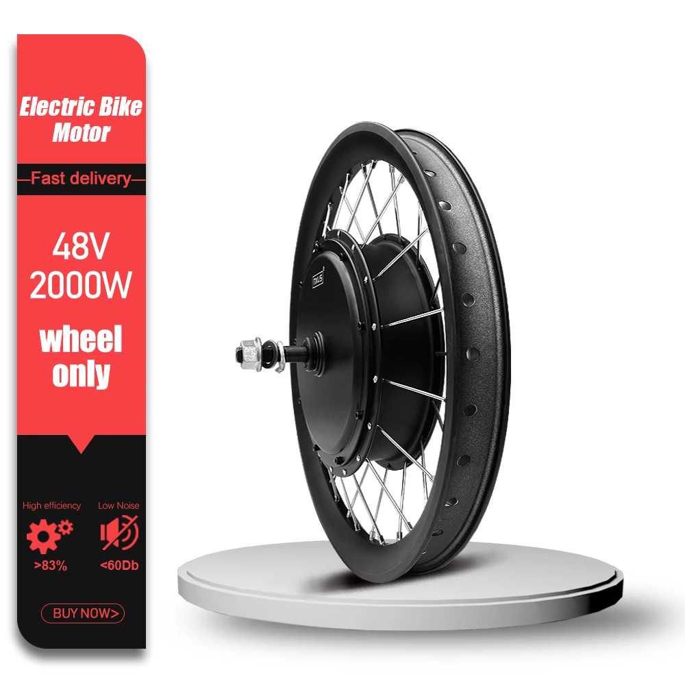 Mountain Electric Bike Conversion Kit 48V 2000W Brushless Rear Hub Motor Wheel