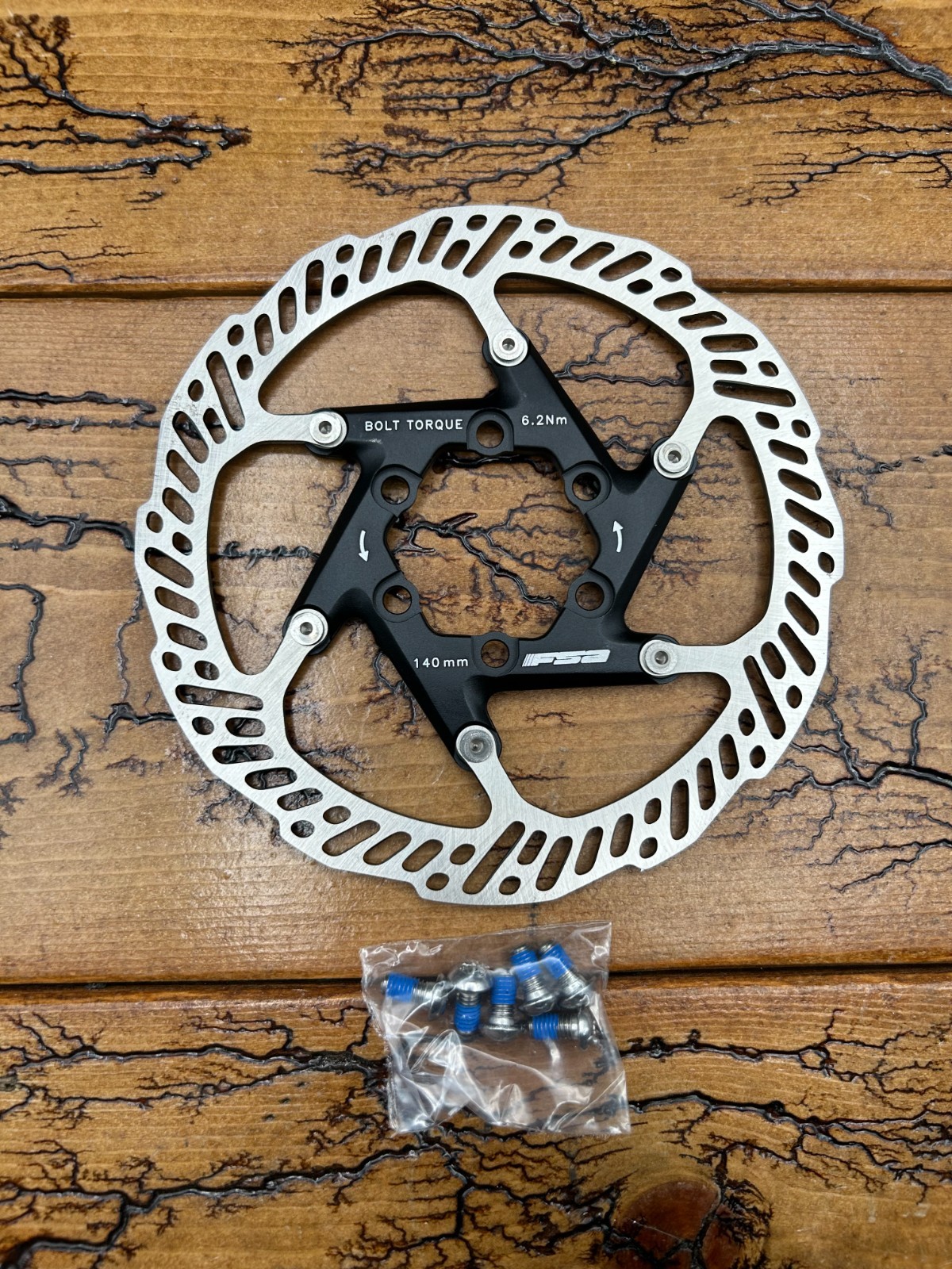 FSA K-Force Disc Brake Rotor 2-Piece 140mm 6-Bolt – New