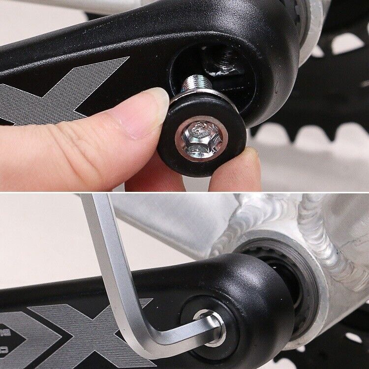 8mm Capless Bike Crankset Bolts Fits Square Taper Bottom Bracket Spindle M8 JIS