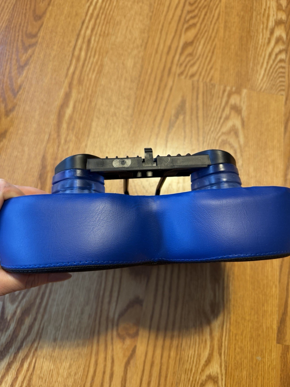 Wide Comfort Bicycle Saddle Black Blue Synthetic Unisex Adult Seat