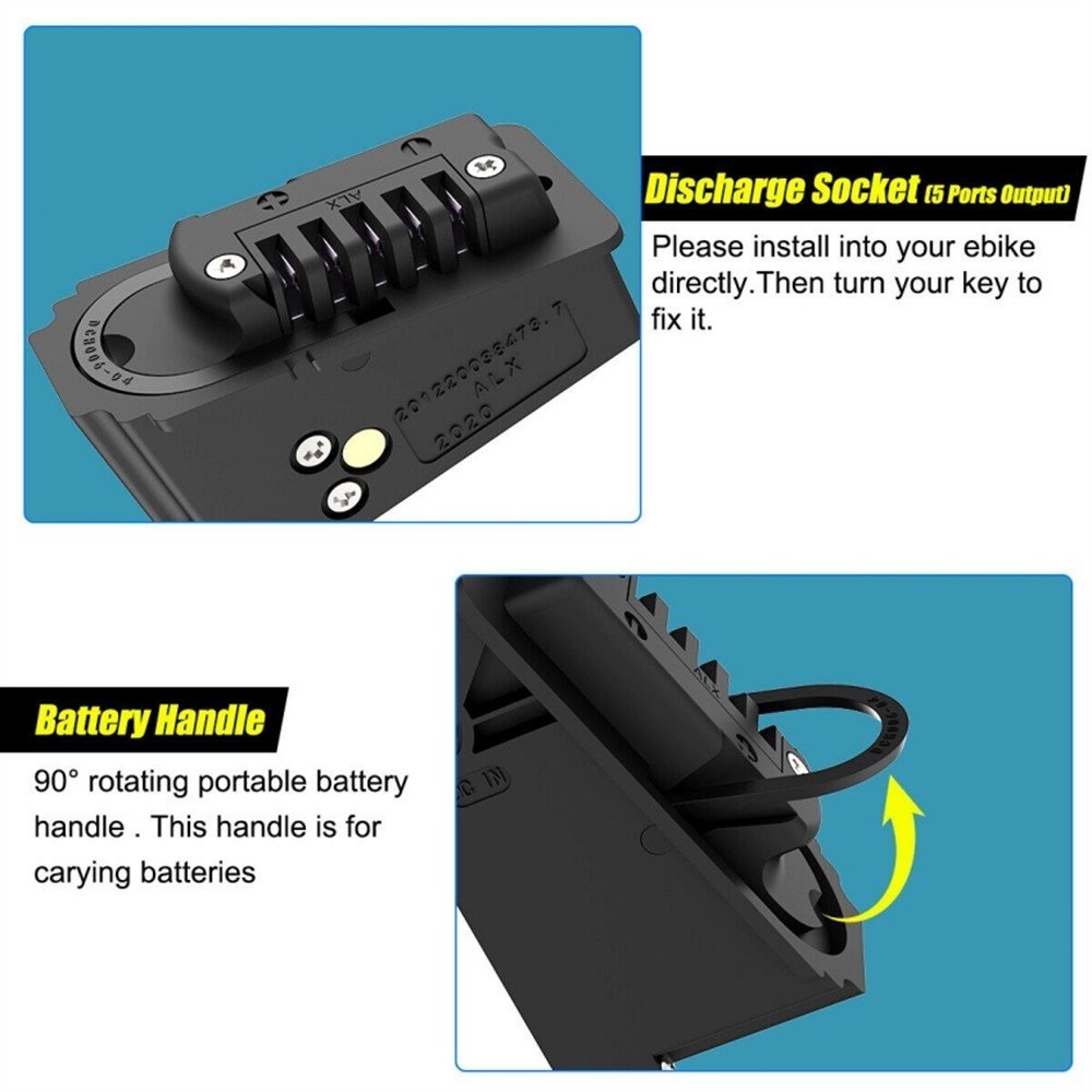 48v 10.4ah 14ah li ion Ebike Battery For AVANTREK Cybertrack 200 Folding Bicycle