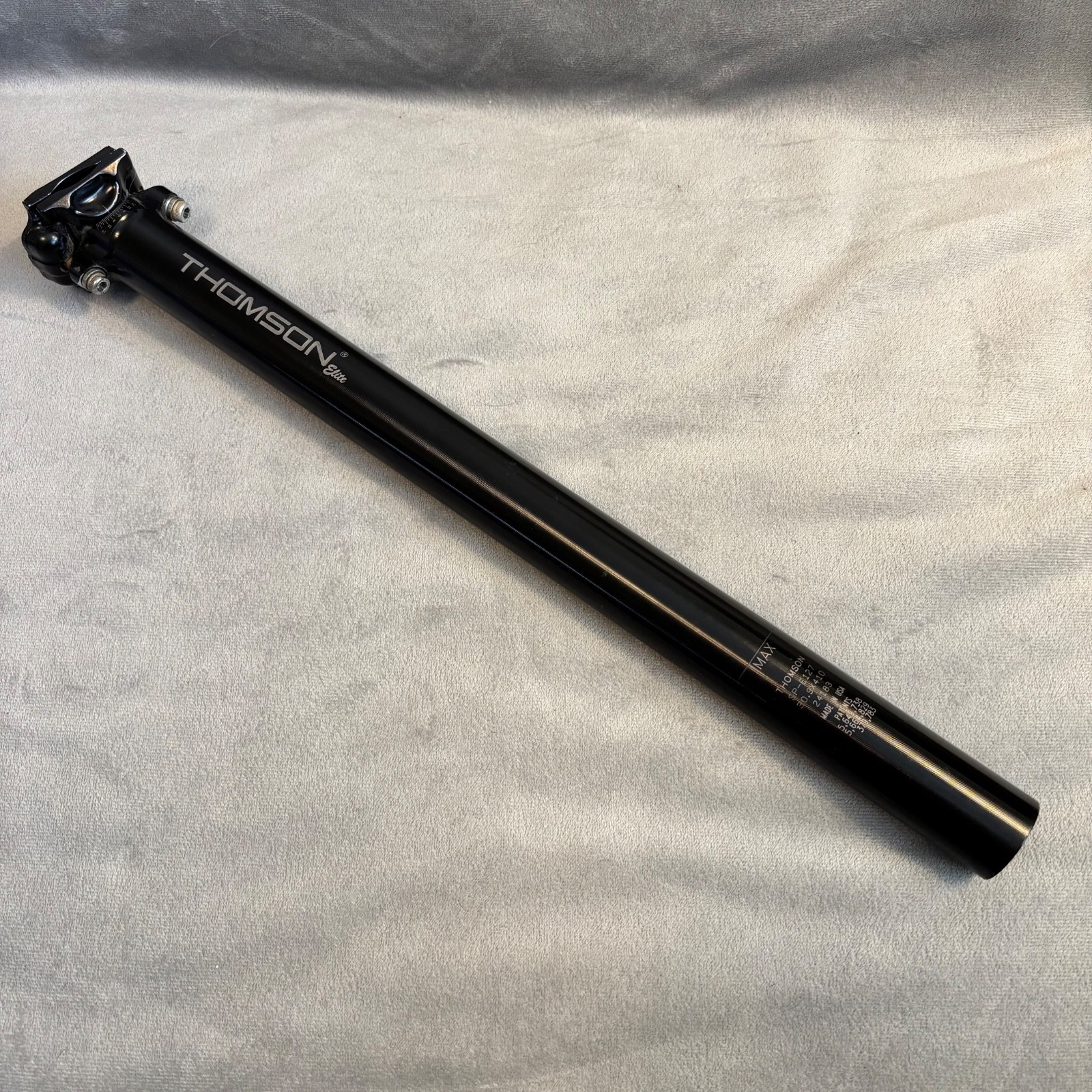 Thomson Elite Seatpost 30.9mm USA 410mm SP-E127 Black Aluminum Straight Post