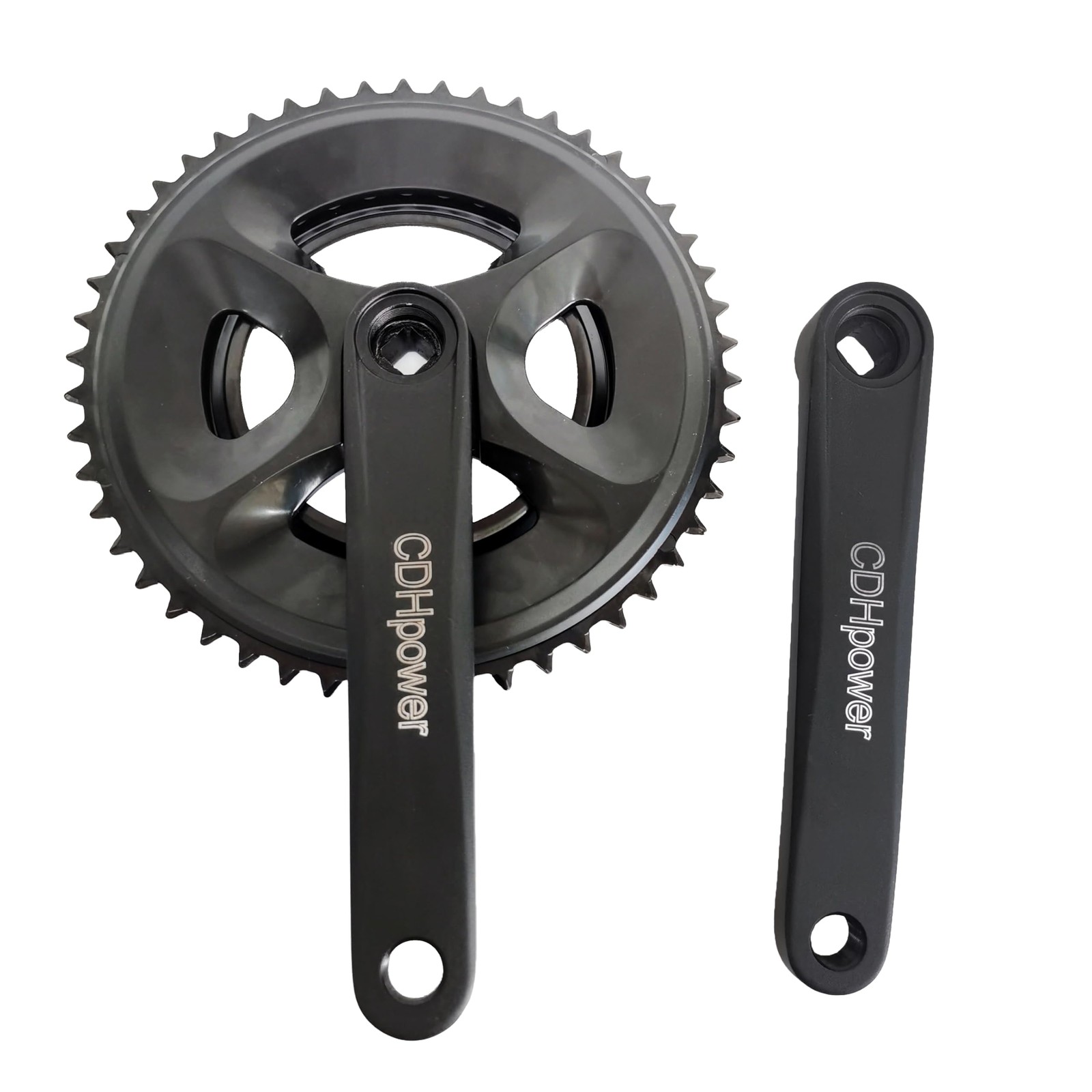 Double Speed Crankset 50T/34T Chainring 170mm Crank Arms Square Taper Crank Set
