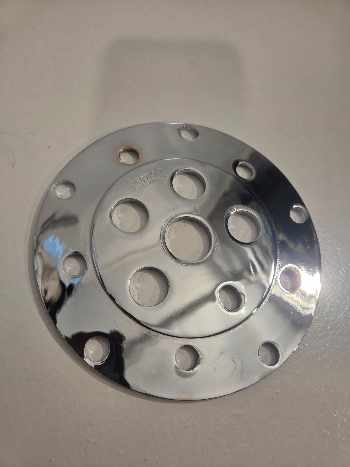 Sugino Power Disc w/Tuf Neck 44t Chainring Chrome Old School 80’s BMX