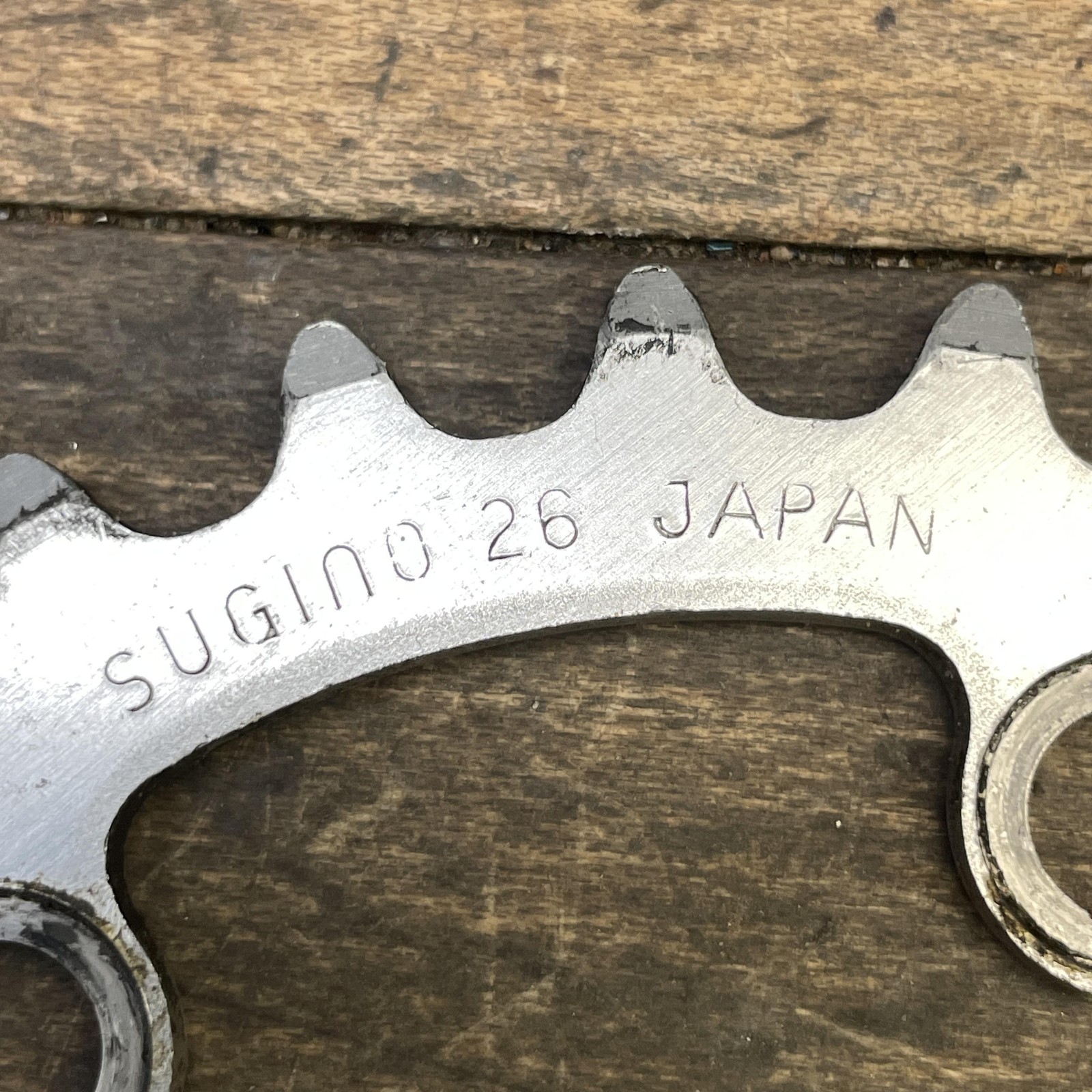 Vintage Sugino 26T Chainring 26 Tooth 74 BCD 5-Arm 80s Japan MTB Inner Ring AL