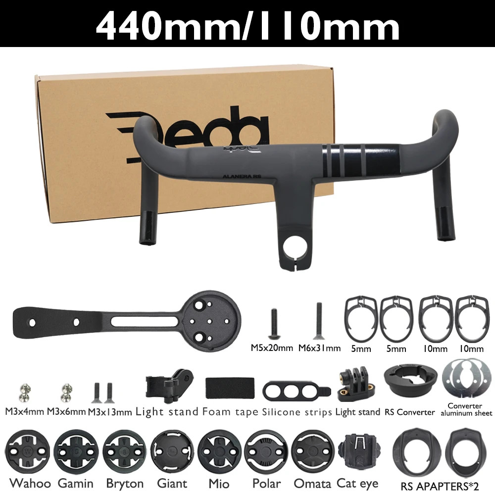 6 Degree Carbon Road Bike Handlebar Internal Cable Routing Integrated Drop Bar