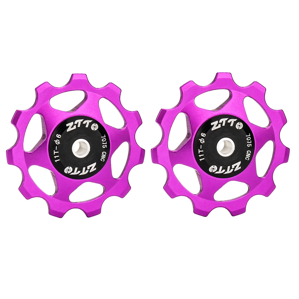 MTB Bicycle Rear Derailleur Jockey Wheel 11T 13T Steel Bearing Pulley AL7075 CNC