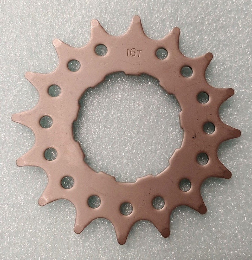 MCS Single Speed 3/32″ CrMo CHROMOLY SHIMANO COMPATIBLE COG – 16T – NICKEL
