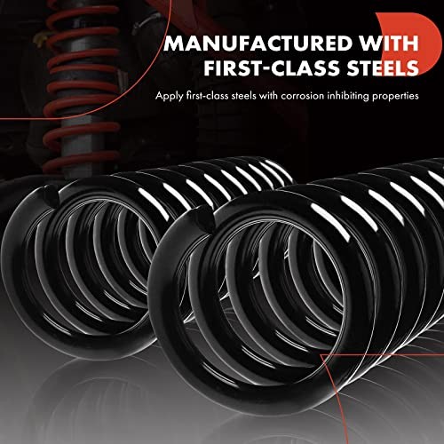 2Pcs Rear Left and Right Suspension Coil Spring Set Compatible with Buick