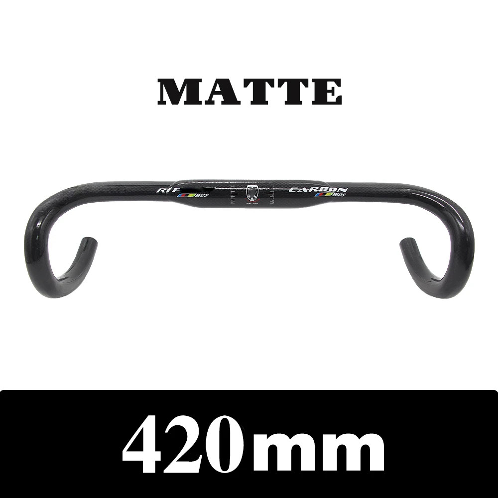3K Full Carbon Fibre Road Bike Handlebar 31.8*380/400/420/440mm Bike Parts