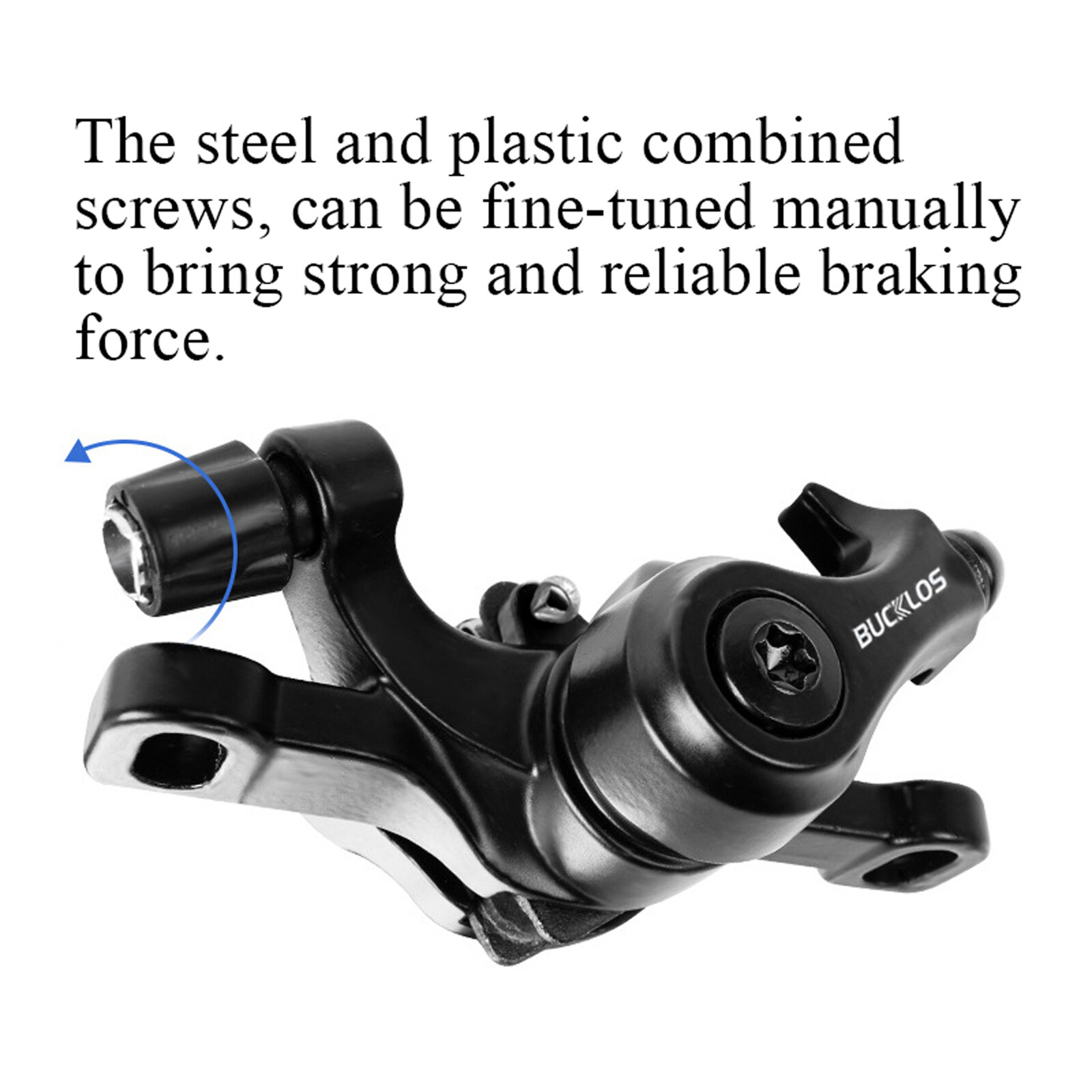 BUCKLOS Mechanical Linaer Pull Disc Brake Caliper Mountain Bike Front Rear 160mm