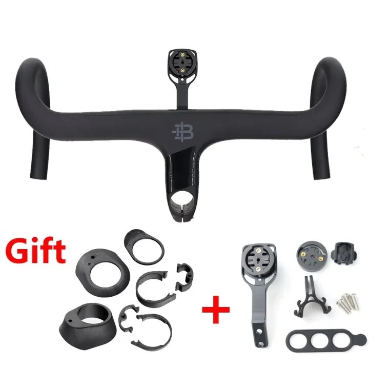 36/380/400/420/440mm All Carbon Fiber Integrated Road Bike Handlebars Drop Bar