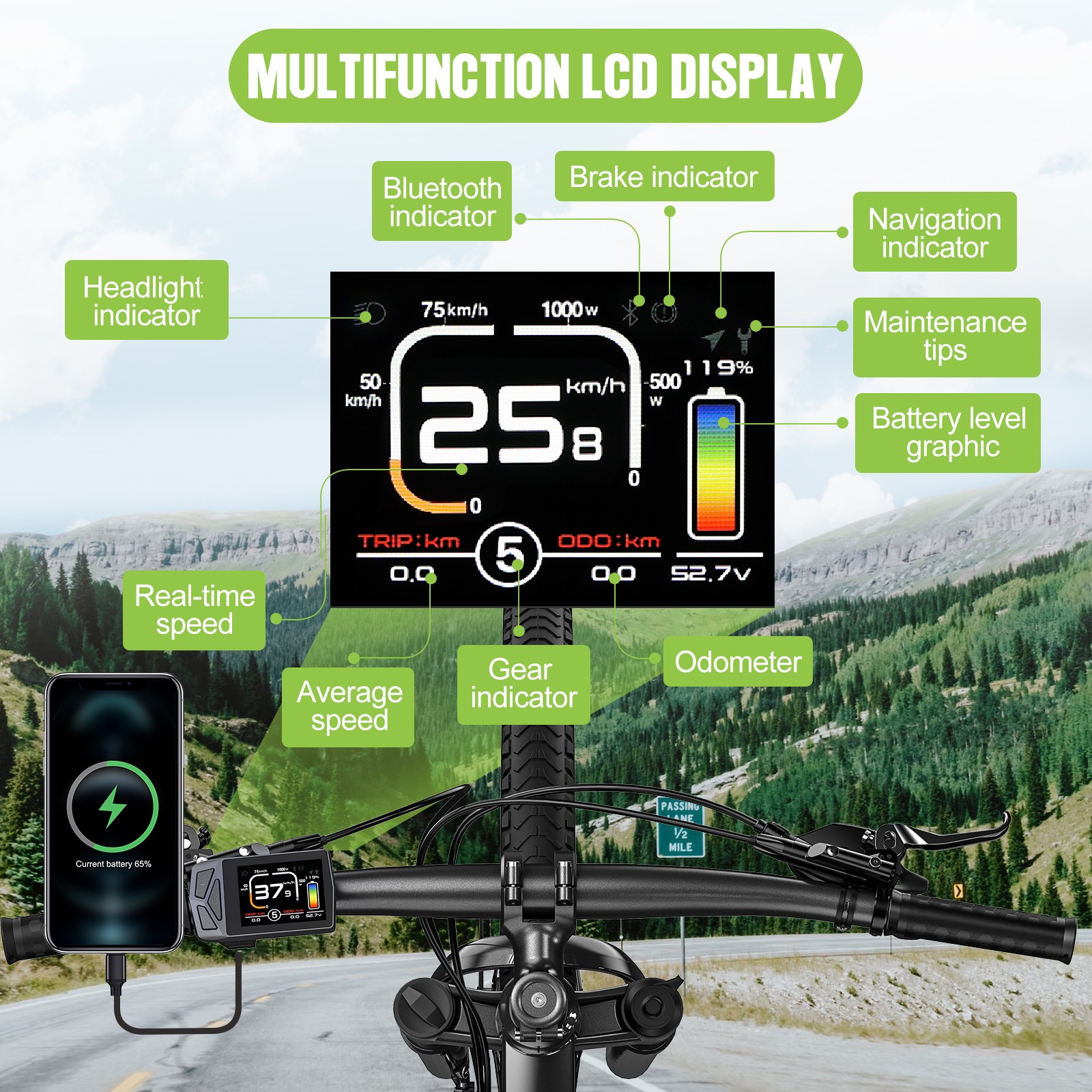 48V 750W TONGSHENG TSDZ8 Mid Motor Kit DIY Electric Bike Conversion Torque Kits