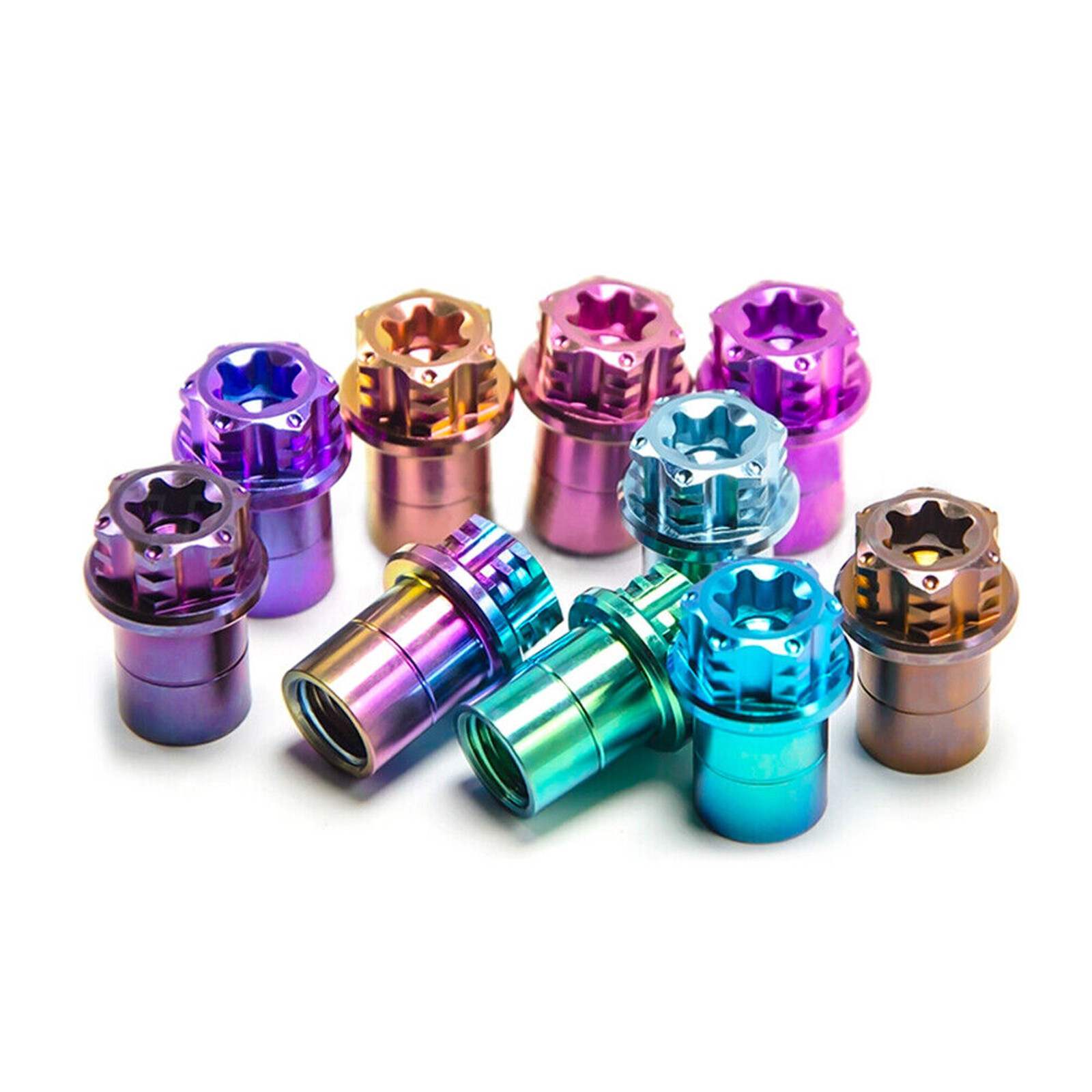 Titanium alloy Bike Car Wheel Tyre Tire Valve Stems Air Dust Cover Cap