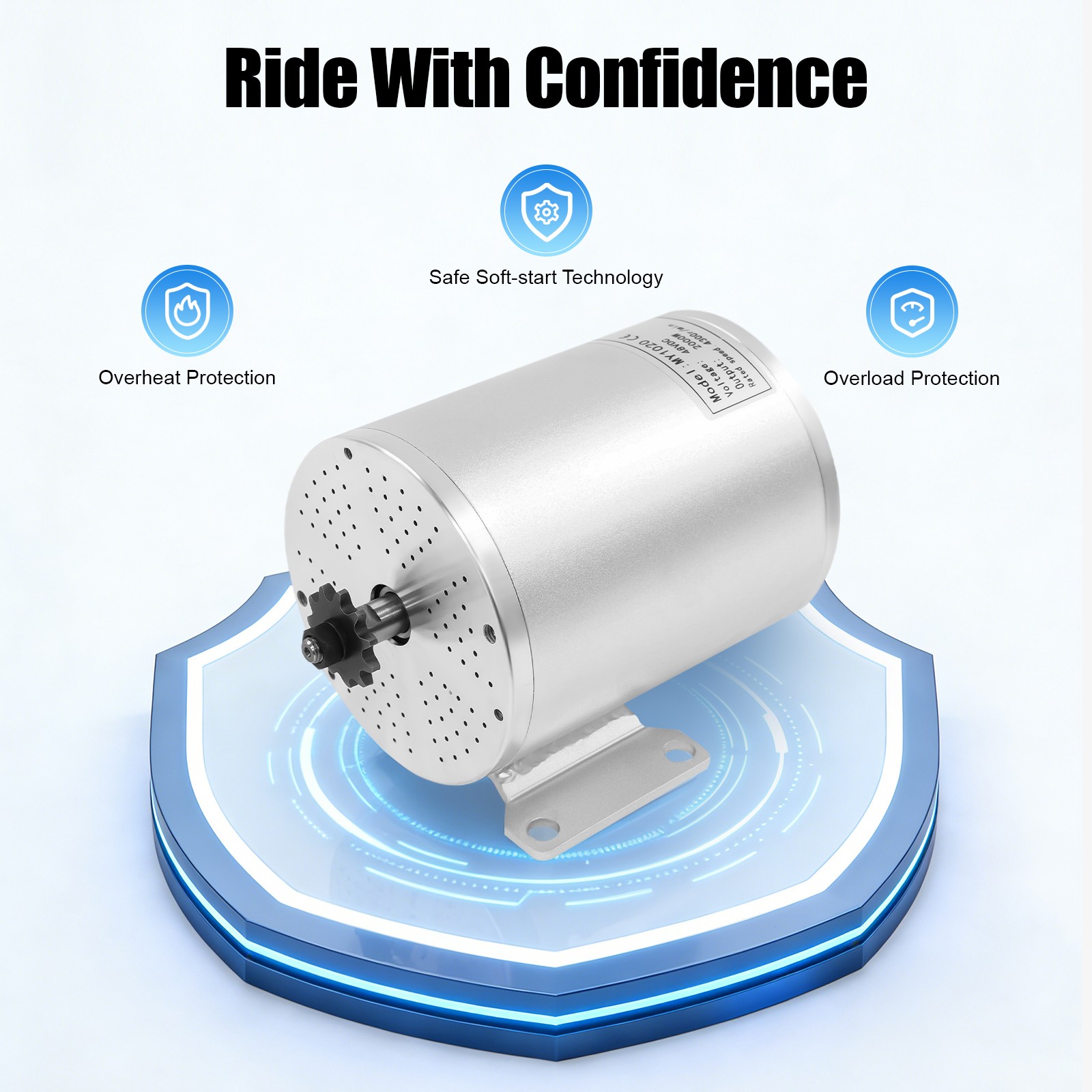 Electric Brushless Motor Kit 48V 2000W DC For E-bike Scooter Bicycle Conversion!