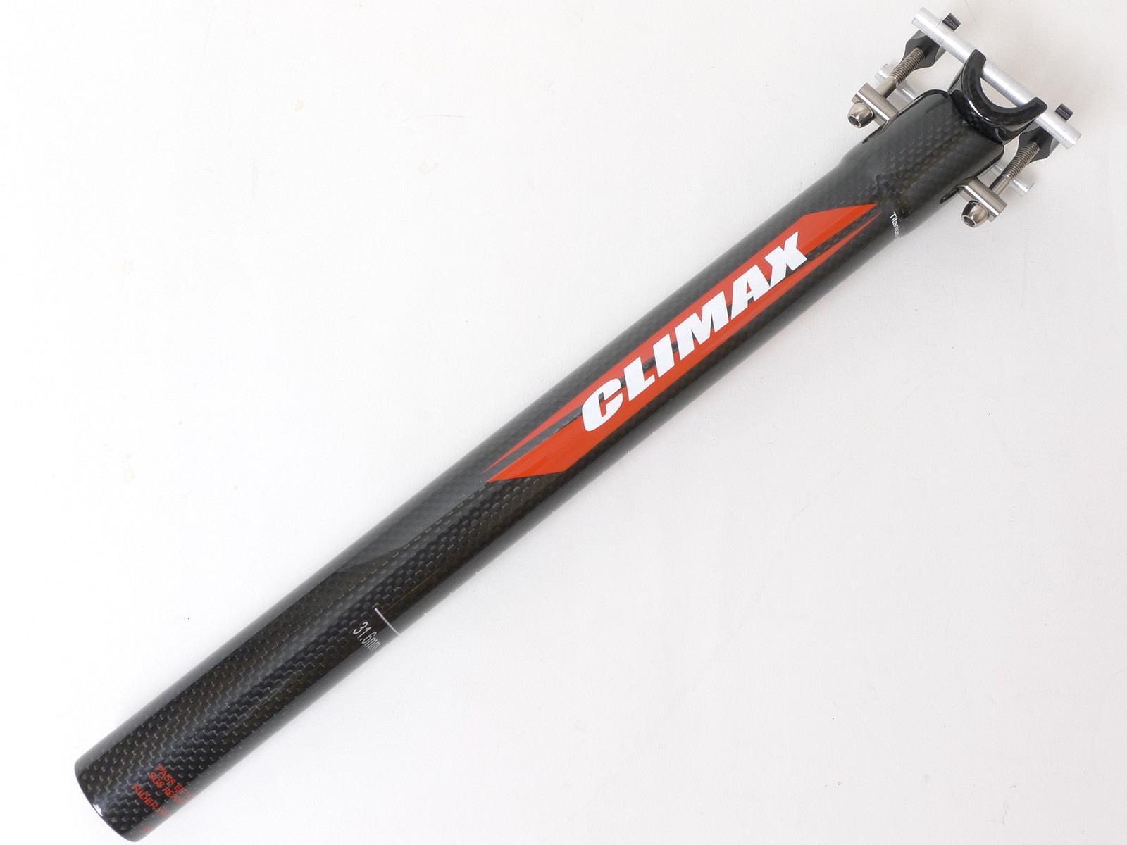140g,31.6x350mm Climax SP02C 3K gloss carbon Seatpost Ti Hardware Road MTB Black