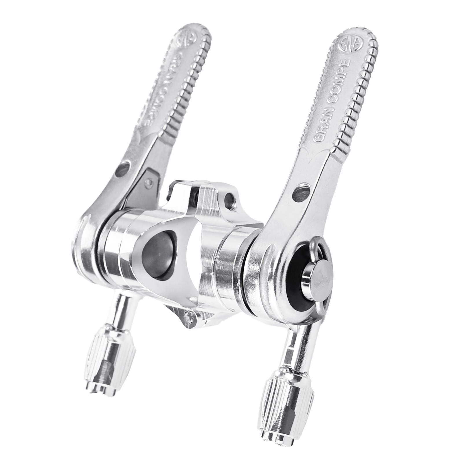 Dia-Compe ENE Stem Mount Shifter Set – 22.2mm, Silver, 8/9/10-Speed Compatible