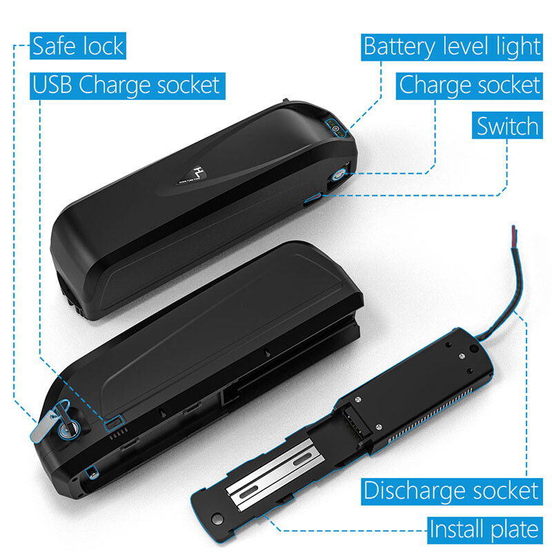 48V Ebike Battery 20Ah 30Ah 15Ah Hailong 0W-1500W Electric Bike Lithium Battery