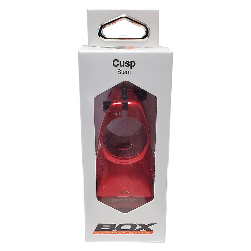 BOX Components Cusp MTB Bicycle Stem 35mm Clamp x 45mm Length Red New