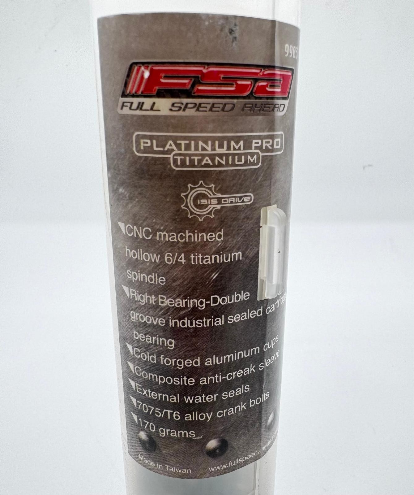 FSA Platinum Pro Titanium BB ISIS NOS 68mmx113Mm