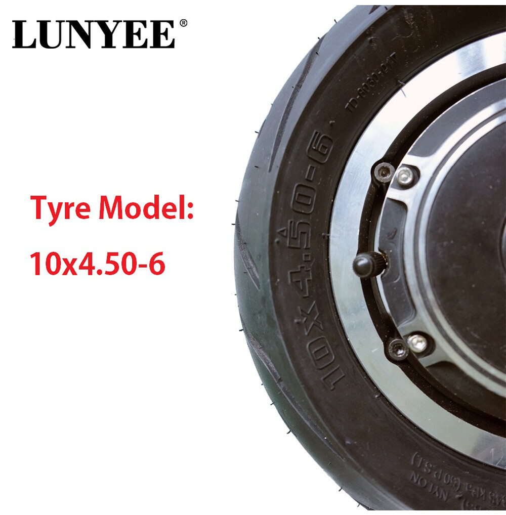 10inch Wide Tyre Hub Motor 10×4.50-6 Brushless Gearless Electric Bicycle Scooter