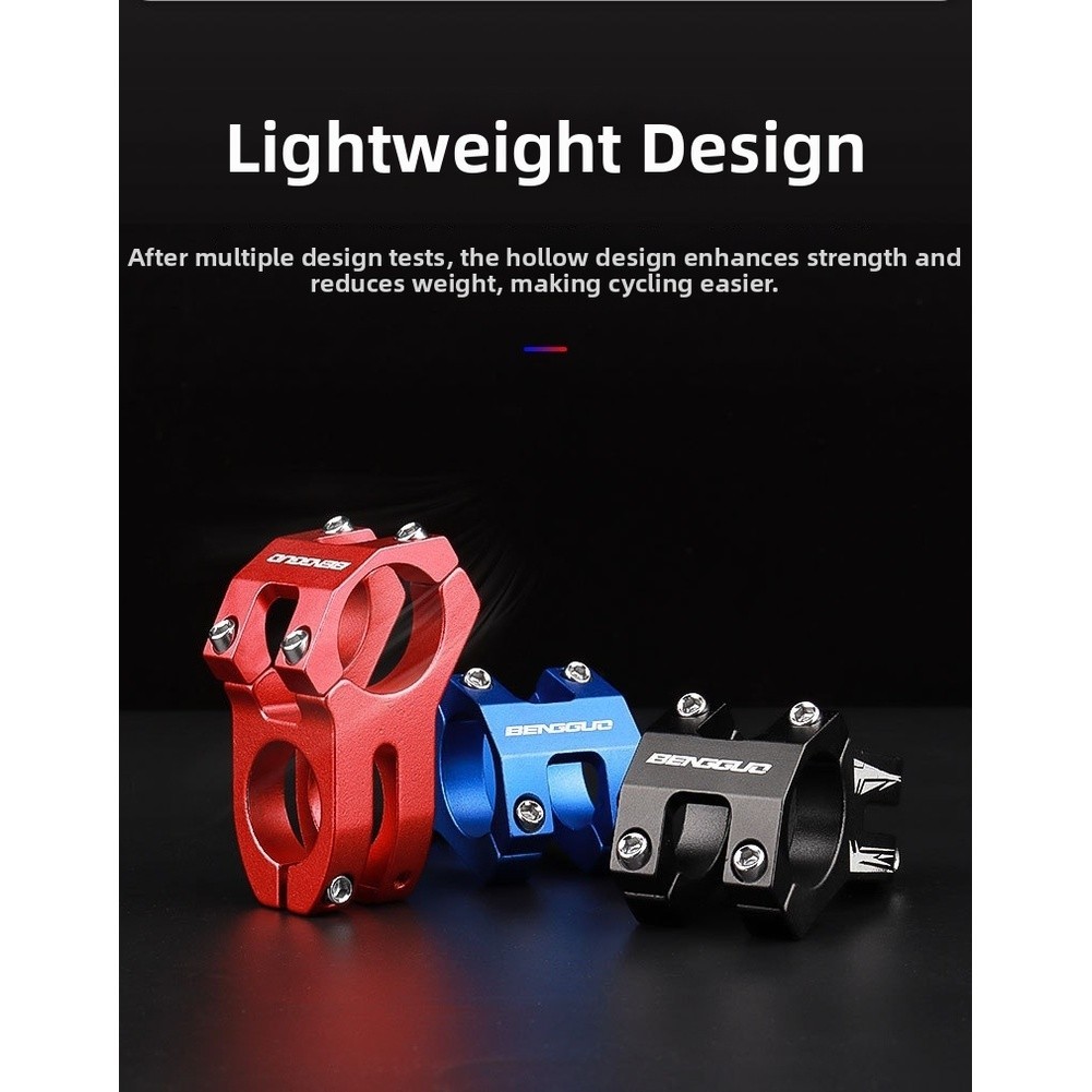 Aluminum Alloy Bike Handlebar Stem Hollow Construction Negative Angle 9 4 5cm