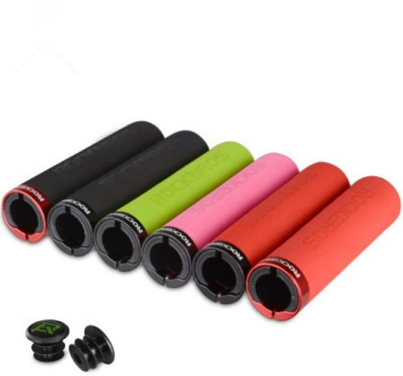 ROCKBROS BMX MTB HandleBar Grips Foam Single Lock on Soft Comfortable Non-Slip