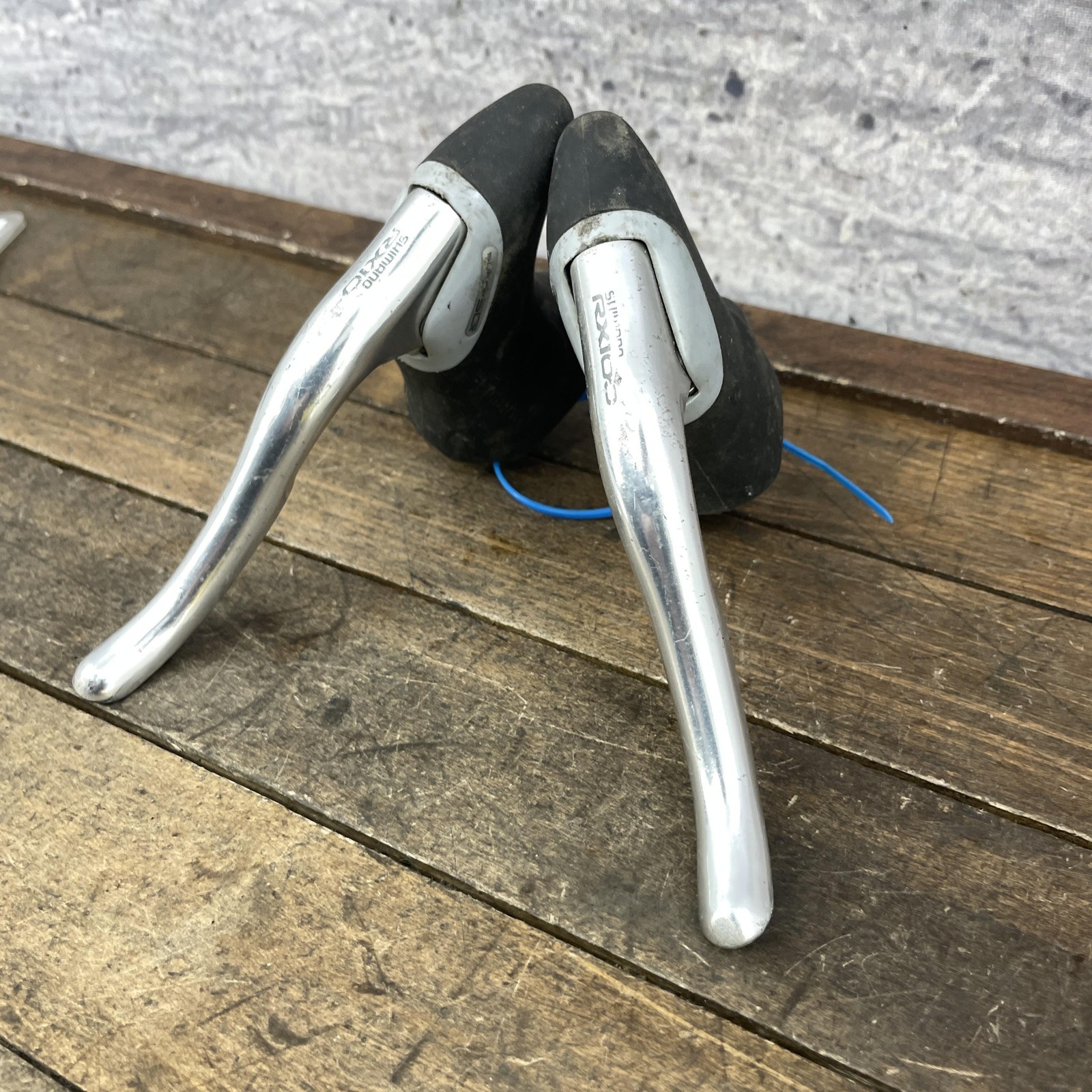 Vintage Shimano RX100 BL-A550 Brake Levers Pair Silver Super SLR 23.8mm Road