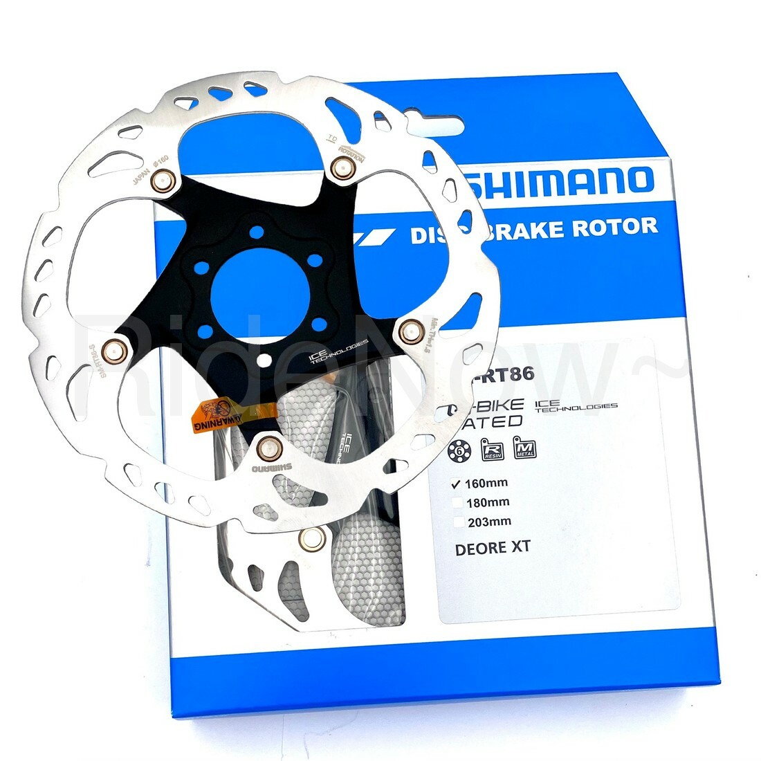 Shimano DEORE XT SM-RT86 160mm,ICE-TECH Bicycle Disc Brake Rotor 6-Bolt NEW
