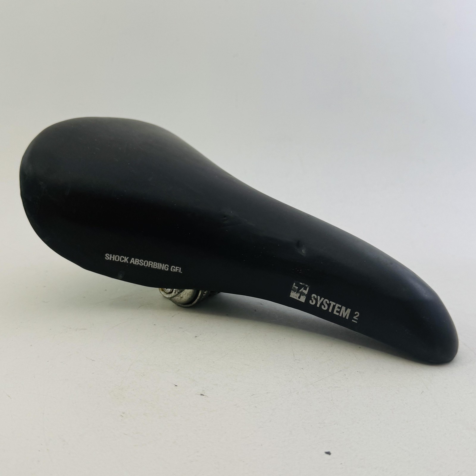 Vintage Trek System 2 Bike Saddle Seat Black Shock Absorbing Gel Road MTB A82