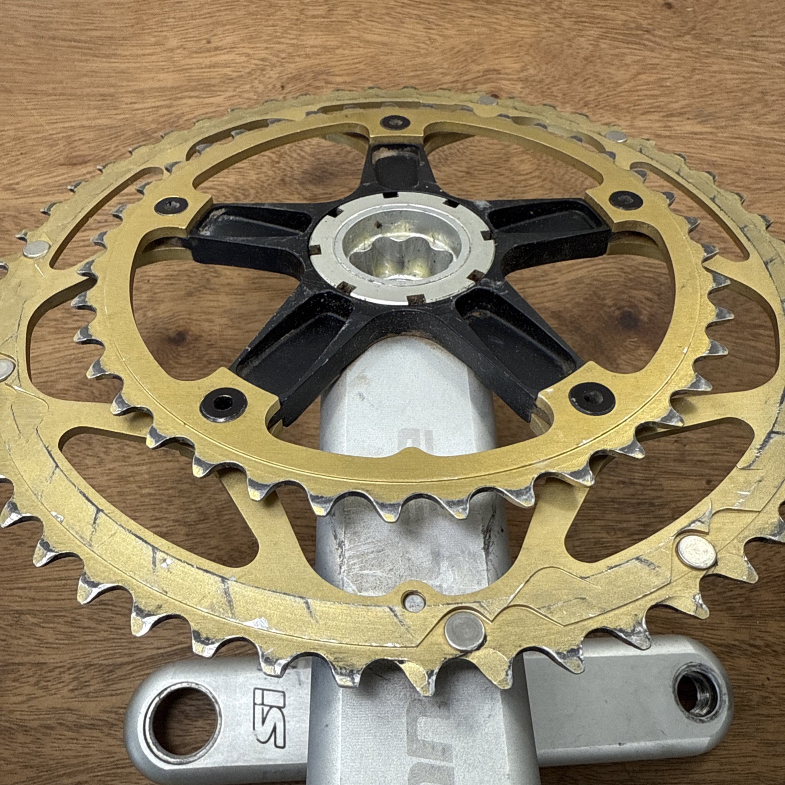 Cannondale Hollowgram SI Crankset 175mm 53-39t 9/10 Speed Silver Gold