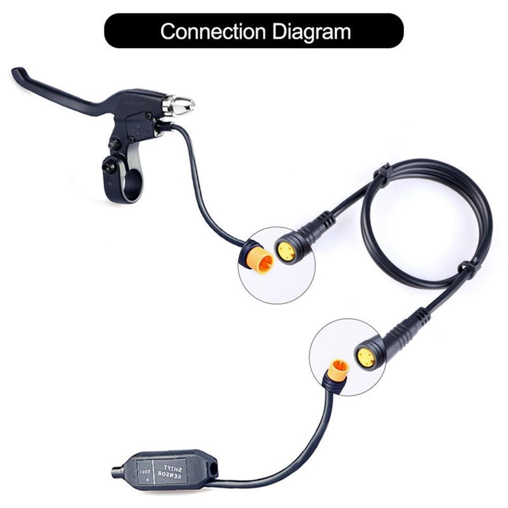 Extension Cable For BAFANG E-Bike Electric Bicycle 3-Pin Sensor Thumb Throttle
