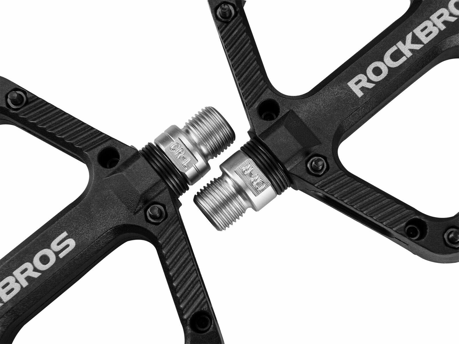 ROCKBROS MTB Road Bike Nylon Pedals Lightweight Widen 9/16″ DU Bearing Pedals