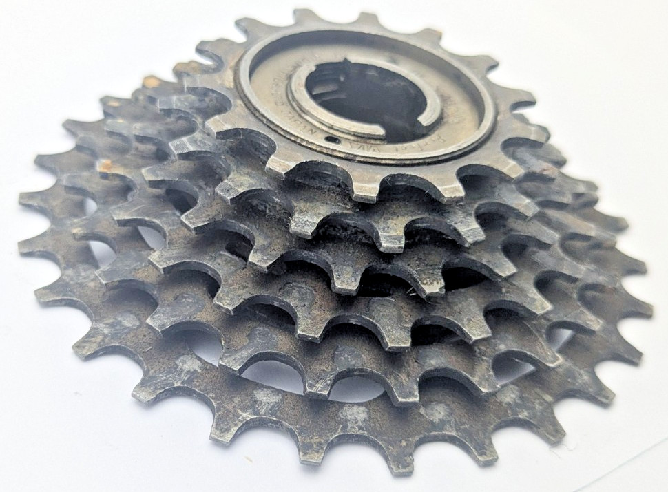 SUNTOUR PERFECT JAPAN 6 speed freewheel 14 TOOTH 28 TOOTH RATIO BK