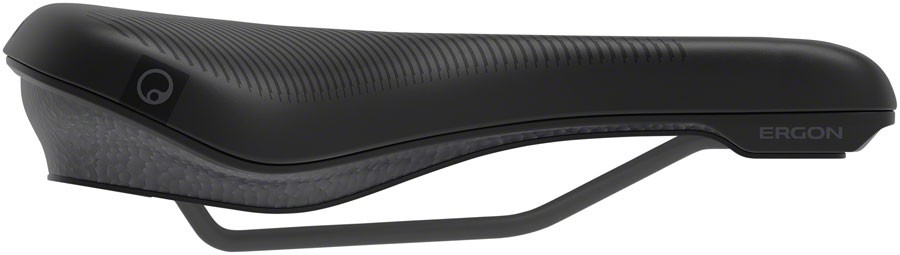 Ergon ST Core Evo Women’s Saddle – Black/Gray 182mm Width Synthetic Mens