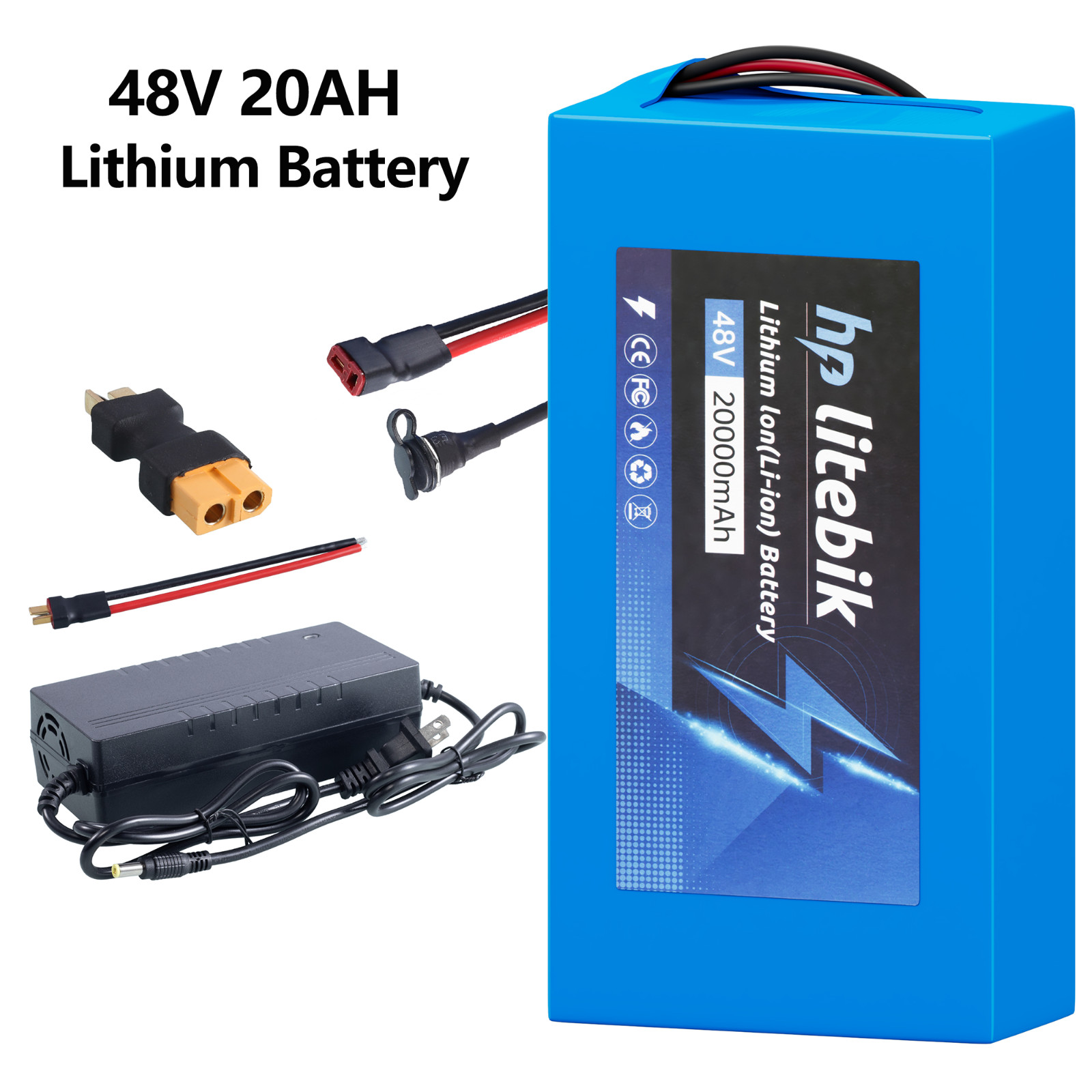 48V 20Ah Electric bicycle Lithium Battery Bike with 30A BMS for 100W-1200W Motor