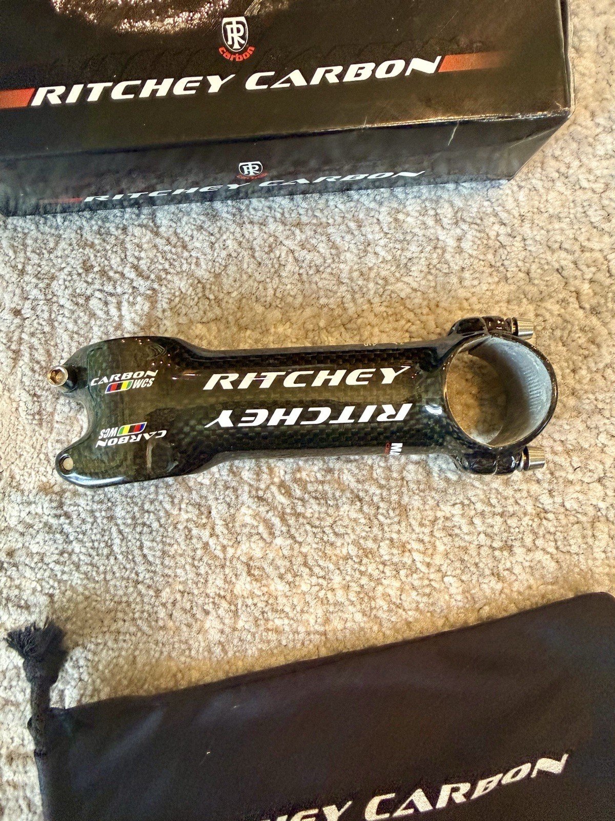 Ritchey WCS Axis 4 Carbon Bicycle Stem, 110mm, 6° Rise/Drop, Threadless, 121g