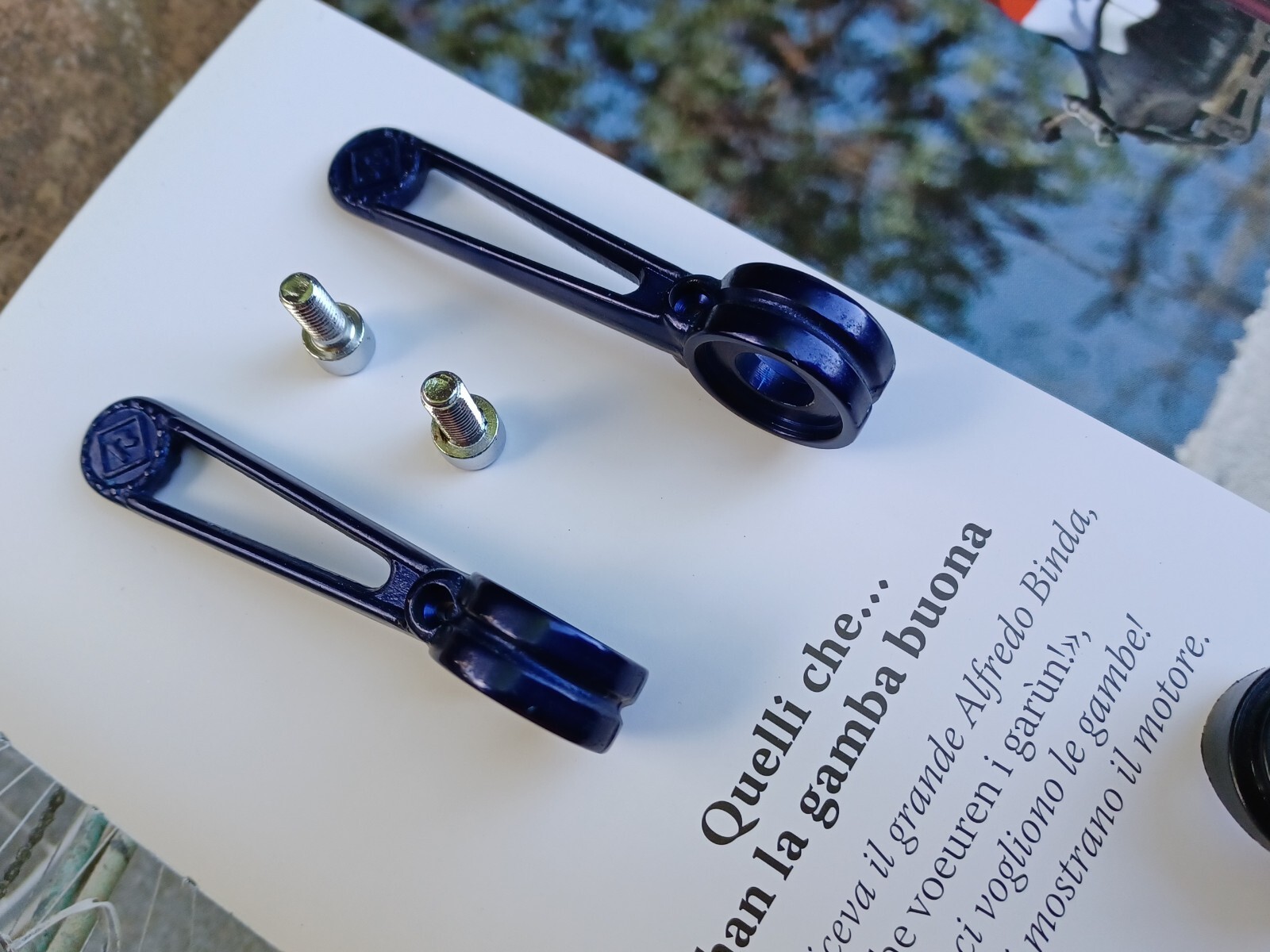 Nos L’Eroica Colnago Blue Anodized Shifters Shifters Shifters Shifters Shifte…