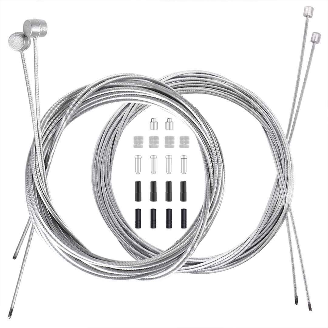 4PCS Bike Brake Cable Shifter Cable, Bicycle Gear Cable Wire for Mountain Bik…