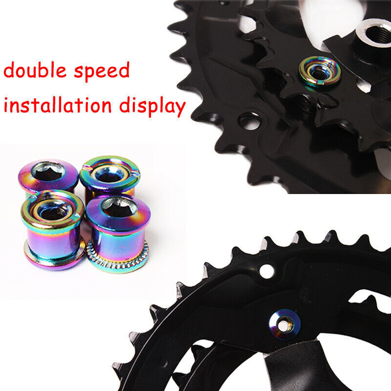 MTB Road Bike 4/5PCS Chainring Bolts Single/Double/Triple Crank Screws Sprocket